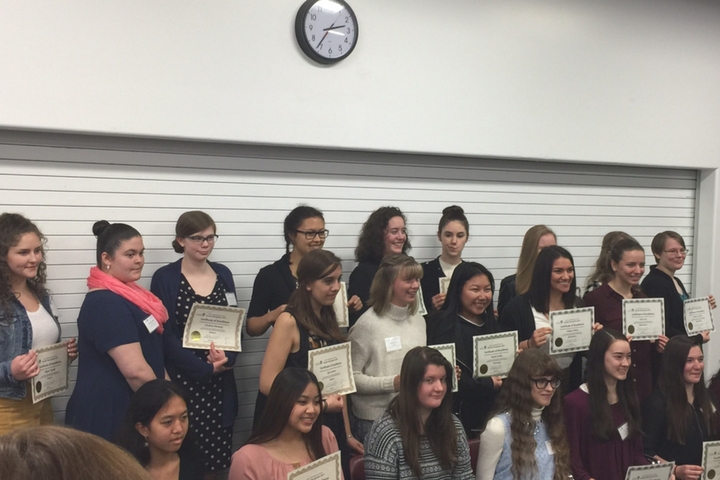 Young women honored for excellence in science, math and tech