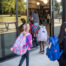 Kids going into school.
